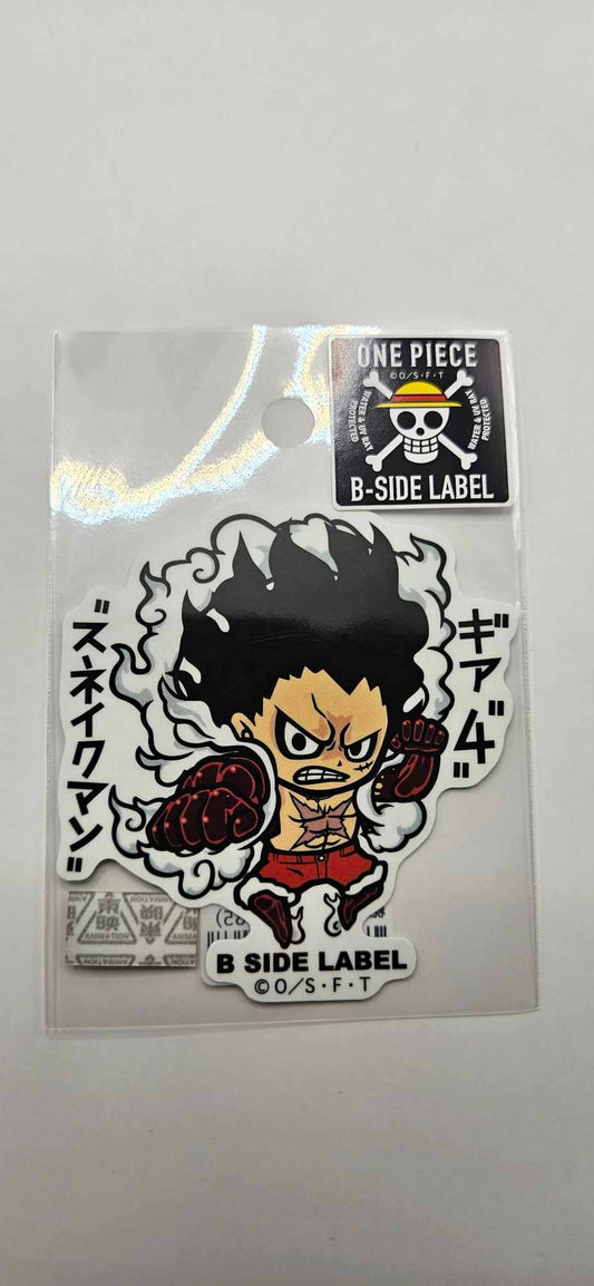 One Piece B-Side Label Sticker Luffy Gear 4 Snakeman Waterproof & UV resistant
