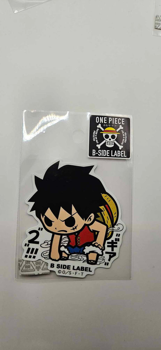 One Piece B-Side Label Sticker Luffy Gear 2 Waterproof & UV resistant