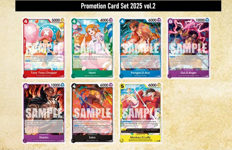 One Piece Card Game Promotion Card Set 2025 Vol.2 Sealed Pack